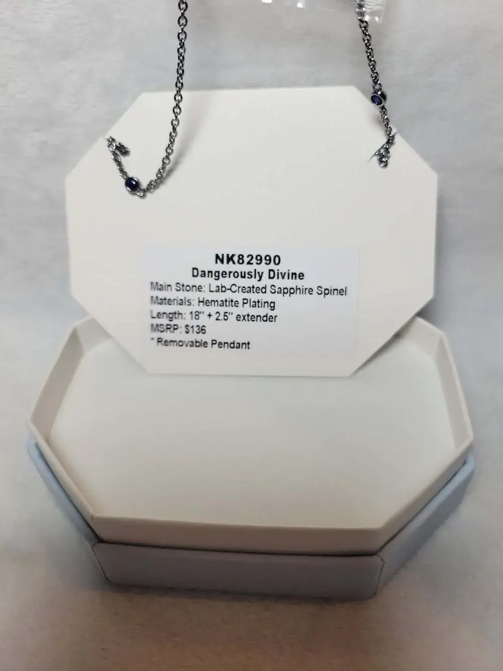 BP Dangerously Divine Created Sapphire Spinel Hematite - Picture 2 of 2